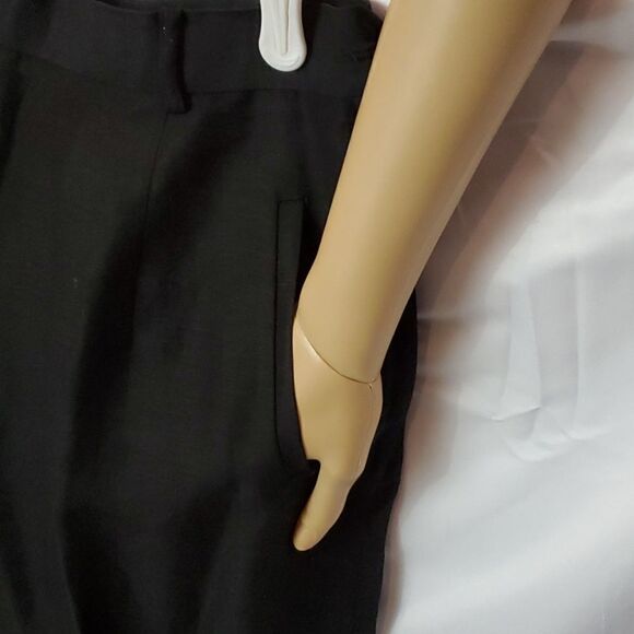 EDDIE BAUER/SLIM TROUSER TALL, NEW, BLACK SIZE 14, WOMEN'S, LINEN - Picture 3 of 12